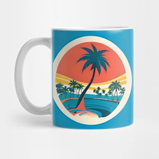 Summer Vibes - Psychedelic Palms Mug